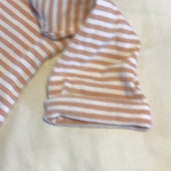 Top, Ivory with tan stripes , long sleeve,Size XL - Picture 6 of 6